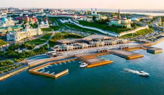 В Казани на Кремлевской набережной построят три новых причала