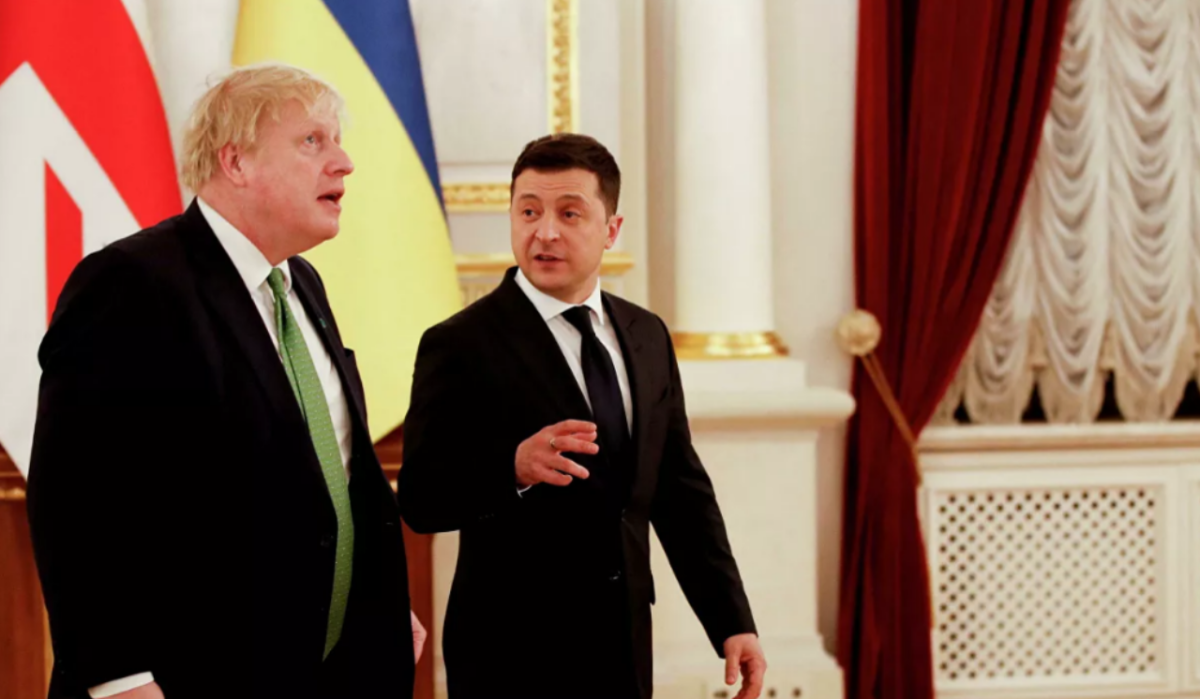 Джонсон оконфузился на встрече с Зеленским в Киеве