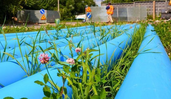 В Щербинке проводят ремонт водопровода с применением бестраншейных технологий