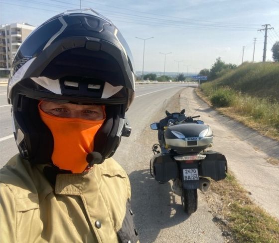 Житель Красноярска доехал на мотоцикле до Турции
