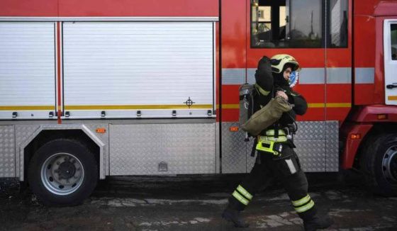 В Петербурге ликвидировали пожар после удара беспилотника