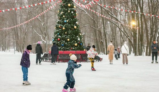 Катки с натуральным льдом начали работать в московских парках