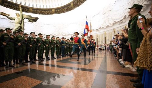 В Музее Победы новобранцы Преображенского полка приняли присягу