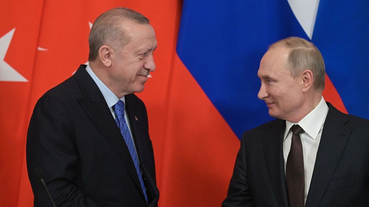 Путин поблагодарил турецкого президента Эрдогана