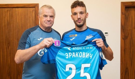 Эракович из "Зенита" выразил любовь к Санкт-Петербургу