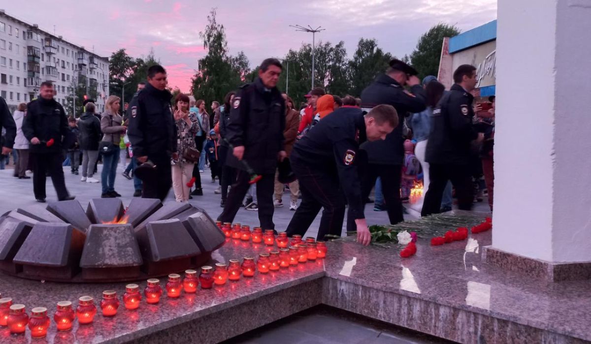 В Чайковском сотрудники полиции присоединились к Всероссийской акции &quot;Свеча памяти»