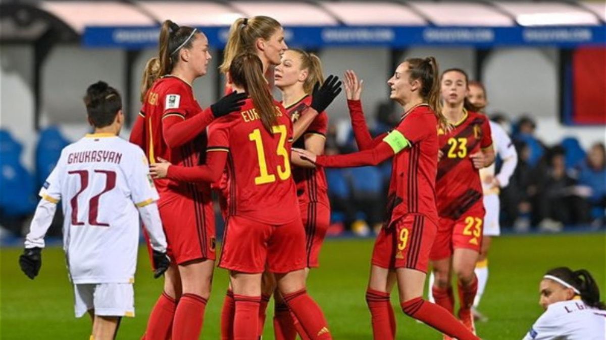 19 безответных мячей забили бельгийские футболистки сборной Армении