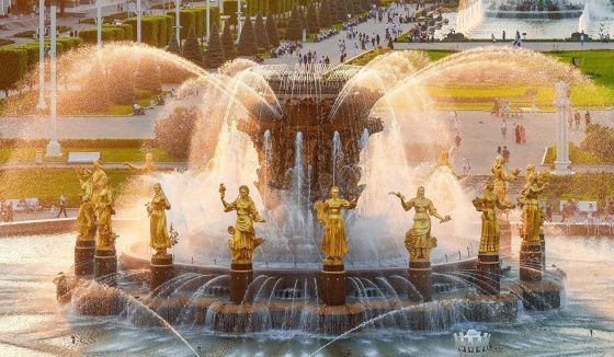 В Москве подходит к концу сезон работы городских фонтанов
