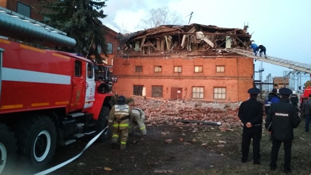 В Тамбове завели дело после обрушения здания на территории ТЭЦ