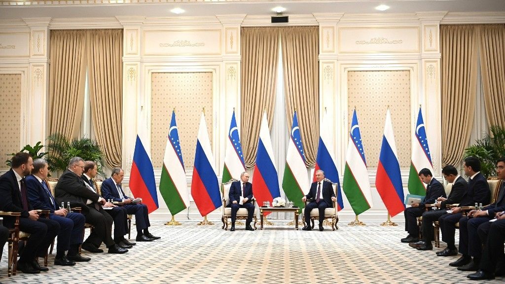 Путин: представительная делегация РФ приехала в Узбекистан неслучайно