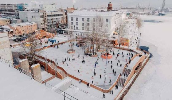 "Каток у моря" в Петербурге сделает бесплатным вход в Татьянин день