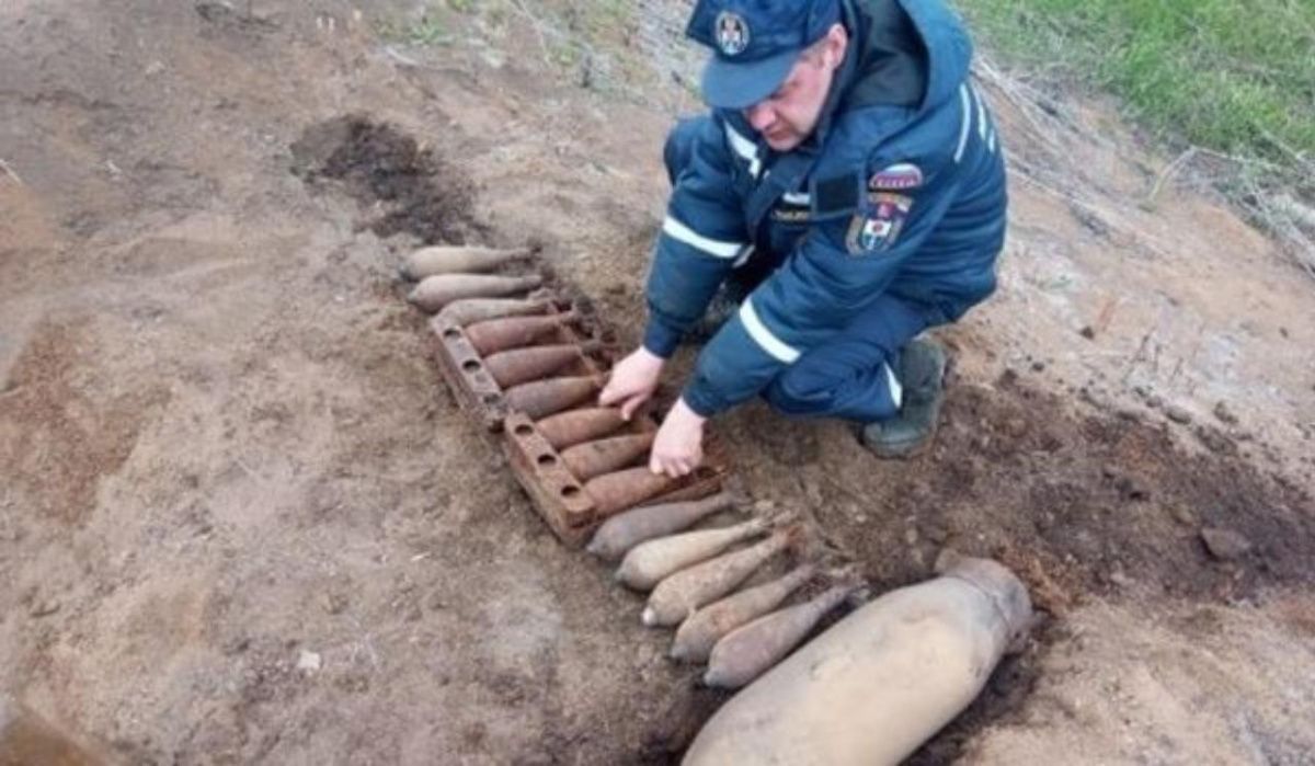 В Воронежской области уничтожили 17 снарядов времён Великой Отечественной войны