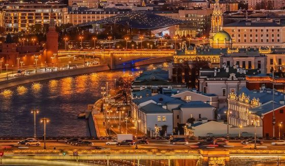 В центральных районах столицы установлены новые уличные светильники