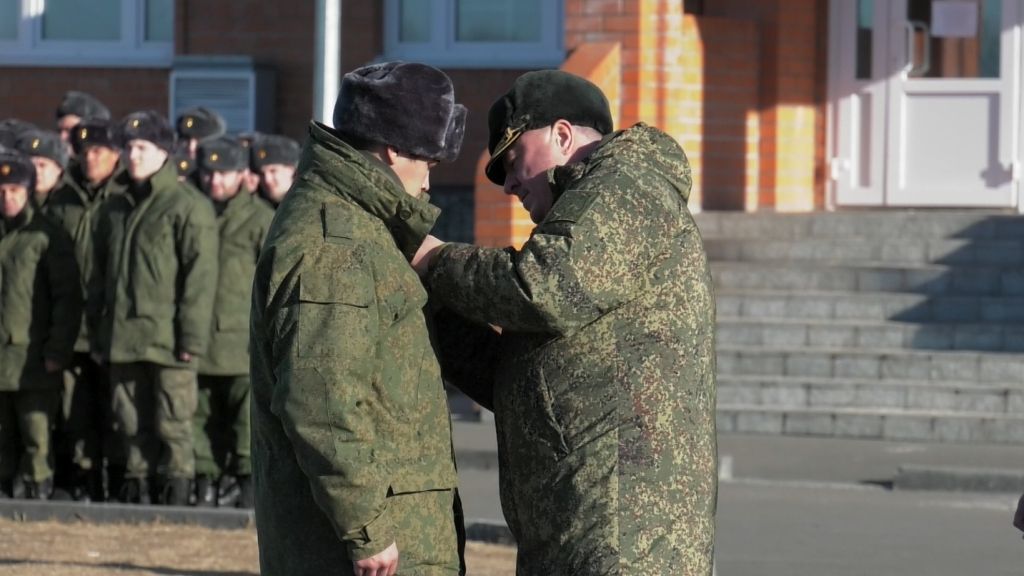 В России наградили первого мобилизованного военного