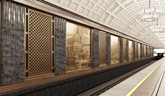 Для станции «Достоевская» Кольцевой линии метро утвердили архитектурную концепцию