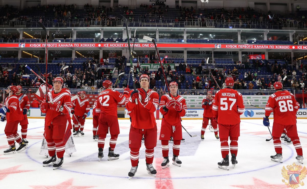 Сборная России по хоккею успешно стартовала в Кубке Первого канала