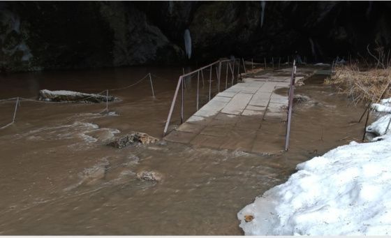 В Башкирии затопило пещеру