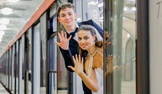 На станции метро «Маяковская» с начала года провели 13 свадебных церемоний
