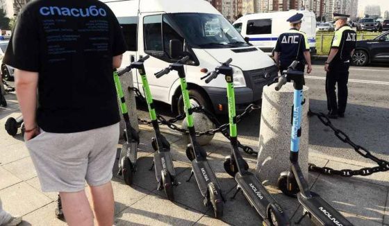 В Санкт-Петербурге планируют пересадить полицейских на самокаты