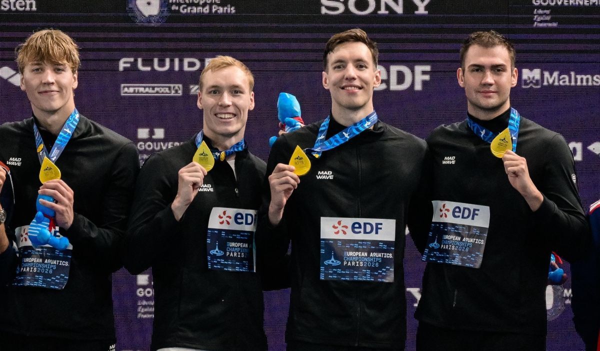 Российские пловцы выиграли золото в эстафете на чемпионате Европы
