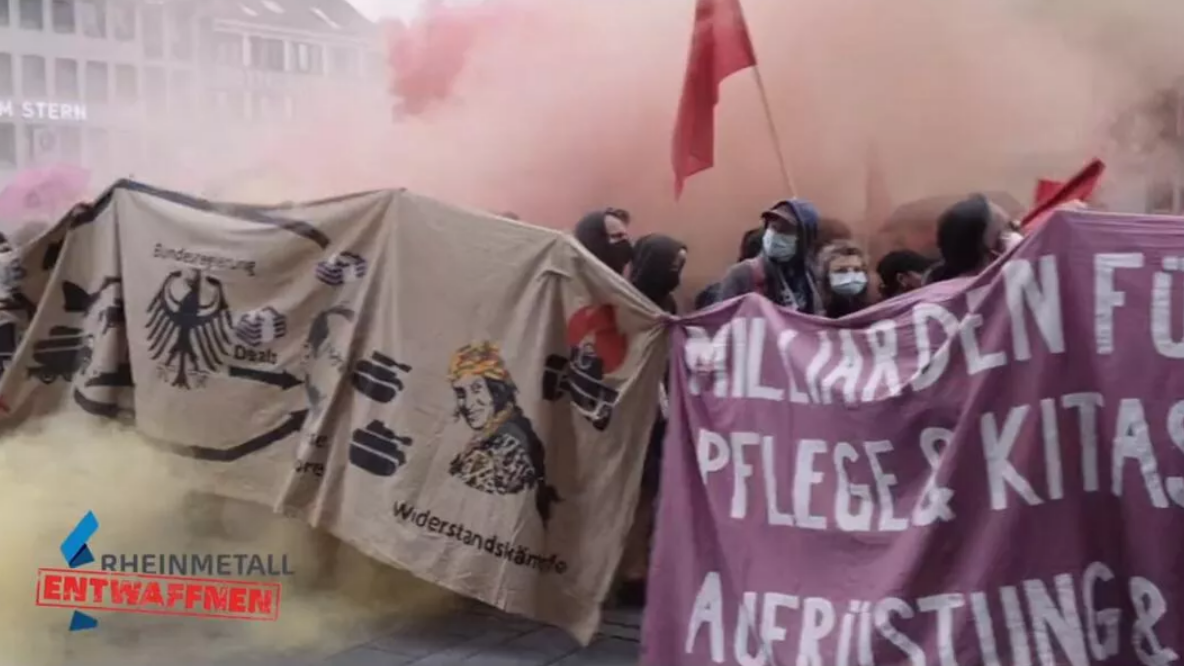 В Германии на митинге против поставок оружия Украине произошли столкновения