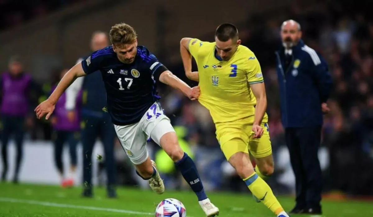 Сборная Украины крупно проиграла шотландцам в матче Лиги наций