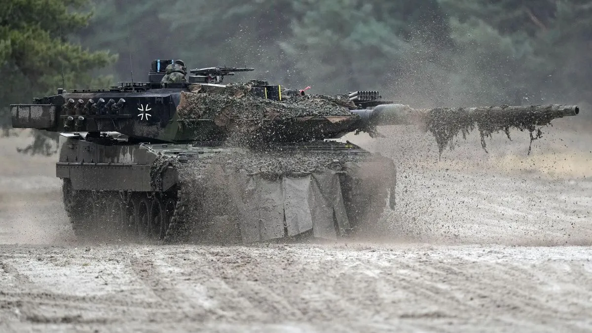 Российские военные захватили танки «Леопард»