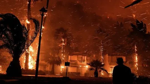 На территории Греции бушуют 56 пожаров