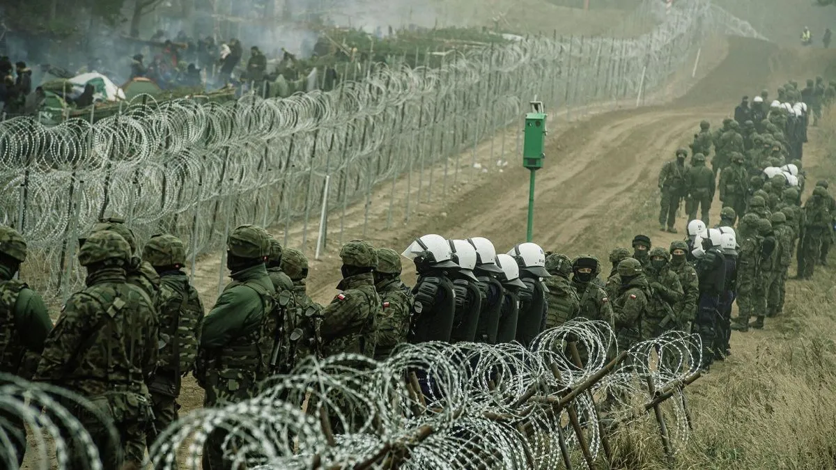 Со стороны Белоруссии забросали камнями польских пограничников