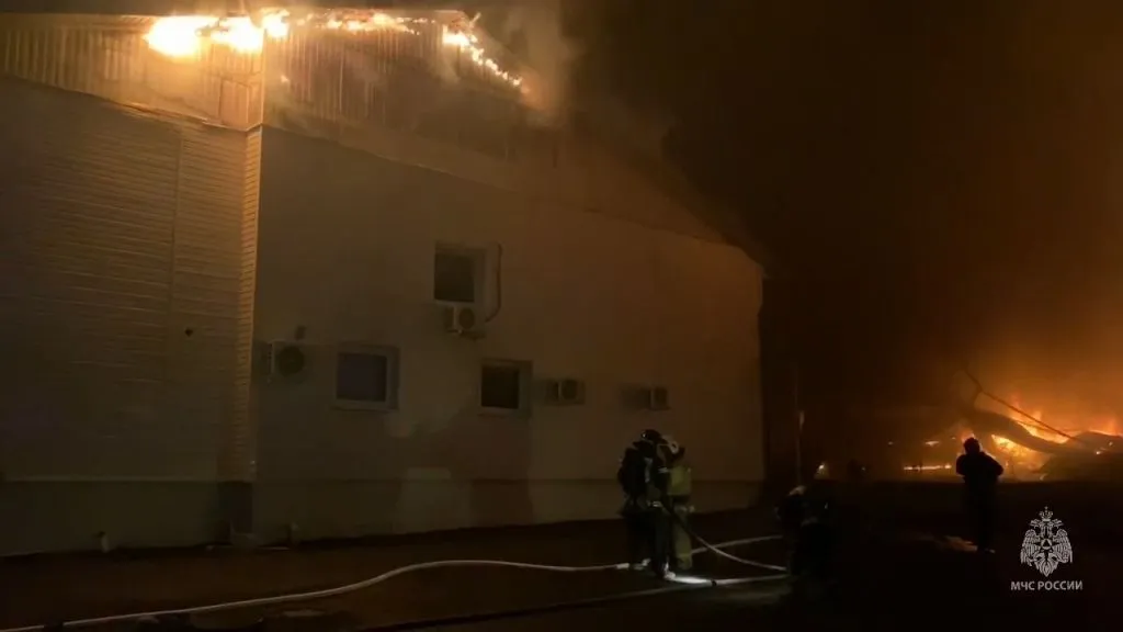 Спецслужбы проверяют причину крупного пожара в Курской области