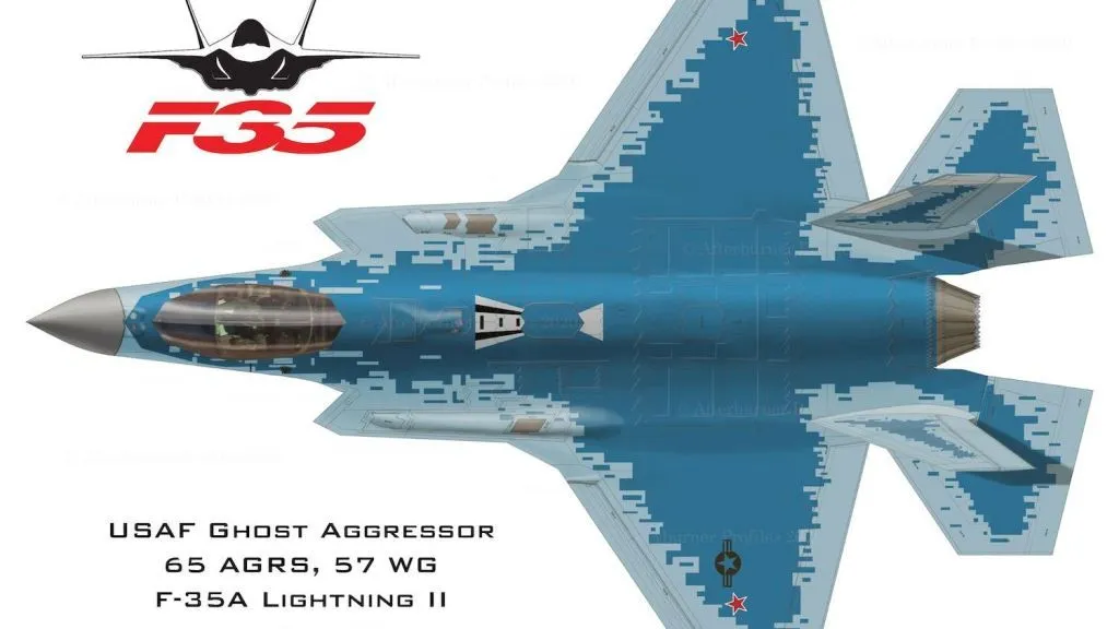Американский истребитель F-35 замаскировали под российский самолёт