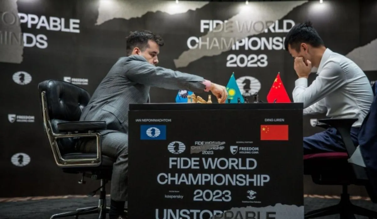 Первый матч за мировую шахматную корону завершился ничьей