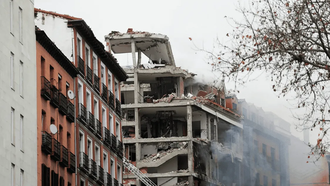 При взрыве в Мадриде погибли люди