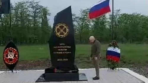 Пригожин почтил память бойцов ЧВК «Вагнер» при открытии памятника в Краснодарском крае