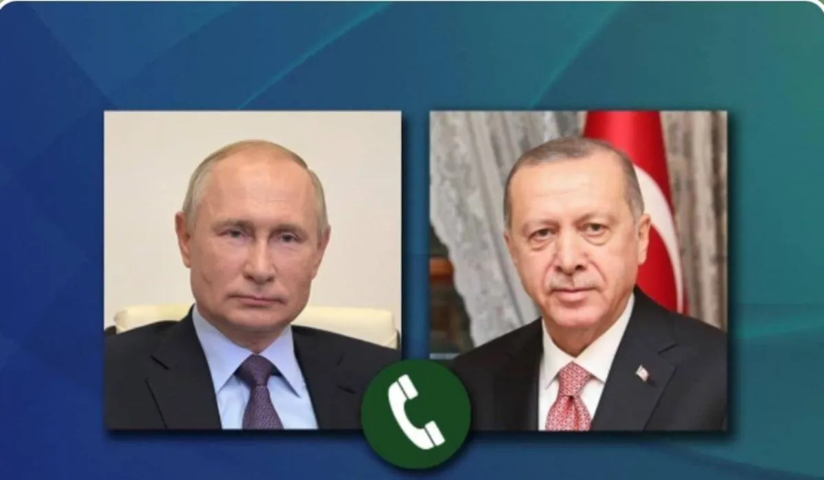 Эрдоган предложил Путину вместе проложить путь к миру